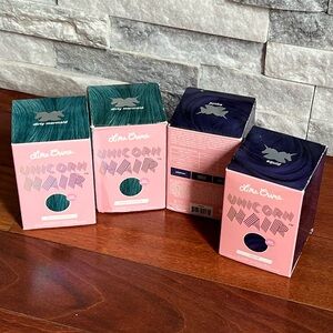 4 Lime Crime Unicorn Hair Dyes - 2 Dirty Mermaid and 2 Squad